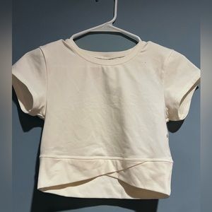 white athletic top